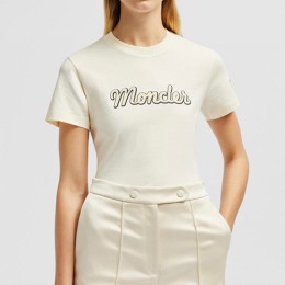 [홍콩명품.MONCLER] 몽클레어 25SS 로고 프린트 여성 반팔 티셔츠 (3컬러), BM19085, KSM, 홍콩명품의류,구매대행,온라인명품
