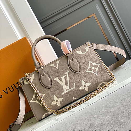 [홍콩명품.LOUIS VUITTON] 루이비통 25SS 로고 모노그램 온더고 이스트 웨스트 바이컬러 앙프렝뜨 도브 크림 M23641, BGM4598, BDA, 홍콩명품가방,명품쇼핑몰,크로스백,핸드백,구매대행