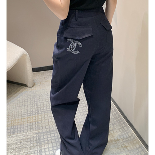 [홍콩명품.CHANEL] 샤넬 25SS 로고 여성 오버핏 데님 팬츠 진 청바지 (2컬러), BM19383, TBG, 홍콩명품의류,구매대행,온라인명품
