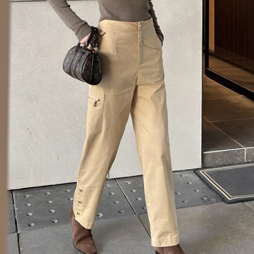 [홍콩명품.LOUIS VUITTON] 루이비통 25SS 로고 여성 카고 팬츠 바지 (2컬러), BM19385, TBG, 홍콩명품의류,구매대행,온라인명품