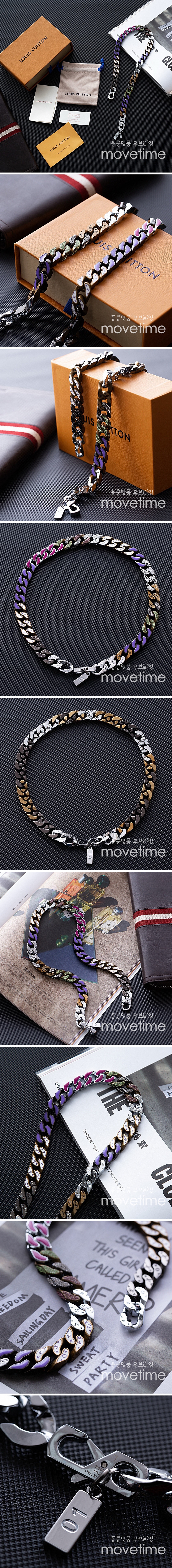[홍콩명품.LOUIS VUITTON] 루이비통 25SS 로고 모노그램 CHAIN 52cm 스틸 목걸이, ET2813, KK, 홍콩명품의류,구매대행,온라인명품