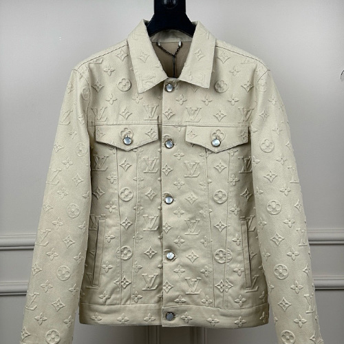 [홍콩명품.LOUIS VUITTON] 루이비통 25SS 로고 모노그램 데님 자켓 (아이보리), BM19401, JU, 홍콩명품의류,구매대행,온라인명품