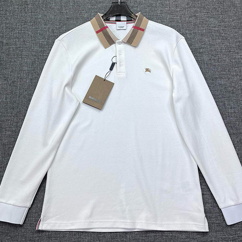 [홍콩명품.Burberry] 버버리 25SS 로고 자수 카라 폴로 긴팔 티셔츠 (2컬러), BM19430, JQ, 홍콩명품의류,구매대행,온라인명품