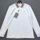[홍콩명품.Burberry] 버버리 25SS 로고 자수 카라 폴로 긴팔 티셔츠 (2컬러), BM19430, JQ, 홍콩명품의류,구매대행,온라인명품