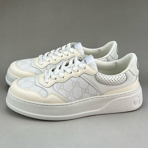 [홍콩명품.Gucci] 구찌 25SS 로고 남여 CHUNKY B GG 스니커즈 운동화 (화이트), SE4612, S3, 명품스니커즈,운동화,구두,로퍼,하이탑,신발