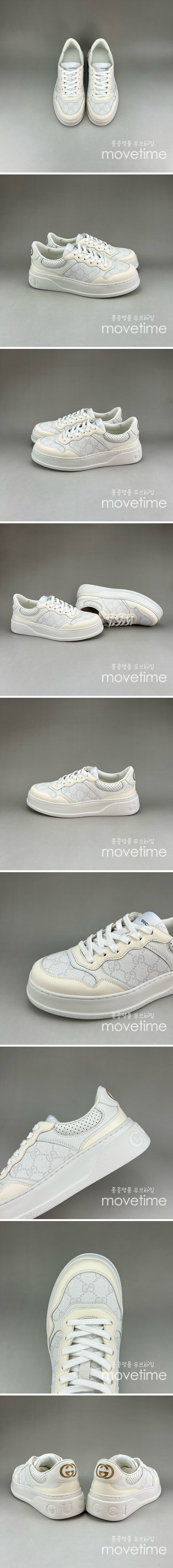 [홍콩명품.Gucci] 구찌 25SS 로고 남여 CHUNKY B GG 스니커즈 운동화 (화이트), SE4612, S3, 명품스니커즈,운동화,구두,로퍼,하이탑,신발