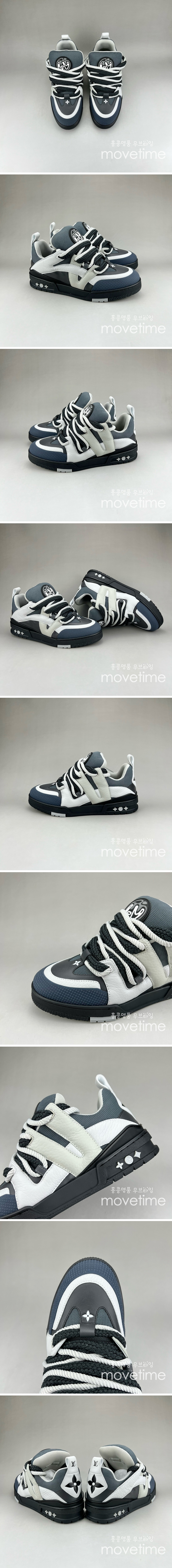 [홍콩명품.LOUIS VUITTON] 루이비통 25SS 로고 남여 SKATE 스니커즈 운동화 (네이비), SE4624, S3, 명품스니커즈,운동화,구두,로퍼,하이탑,신발