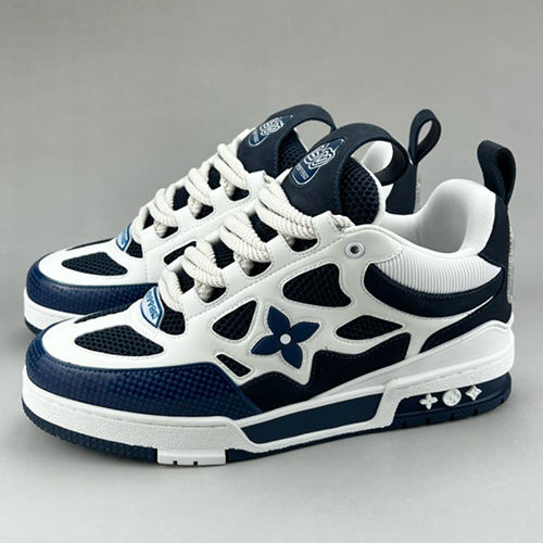 [홍콩명품.LOUIS VUITTON] 루이비통 25SS 로고 남여 SKATE 스니커즈 운동화 (화이트-블루), SE4629, S3, 명품스니커즈,운동화,구두,로퍼,하이탑,신발