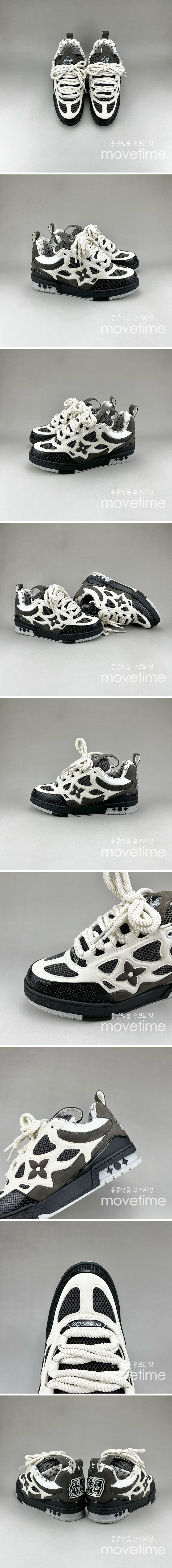 [홍콩명품.LOUIS VUITTON] 루이비통 25SS 로고 남여 SKATE 스니커즈 운동화 (블랙-화이트), SE4631, S3, 명품스니커즈,운동화,구두,로퍼,하이탑,신발