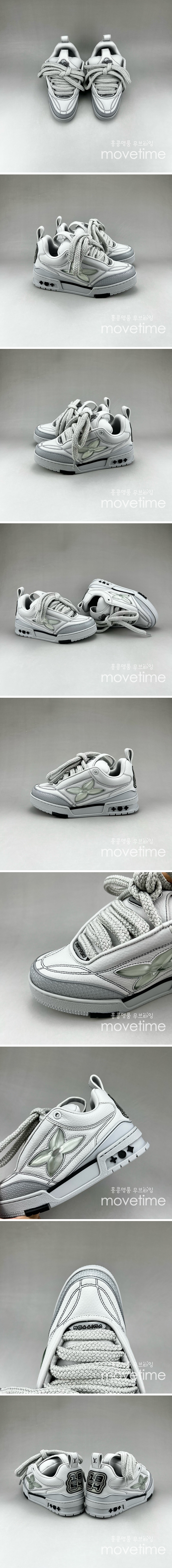 [홍콩명품.LOUIS VUITTON] 루이비통 25SS 로고 남여 SKATE 스니커즈 운동화 (그레이), SE4635, S3, 명품스니커즈,운동화,구두,로퍼,하이탑,신발