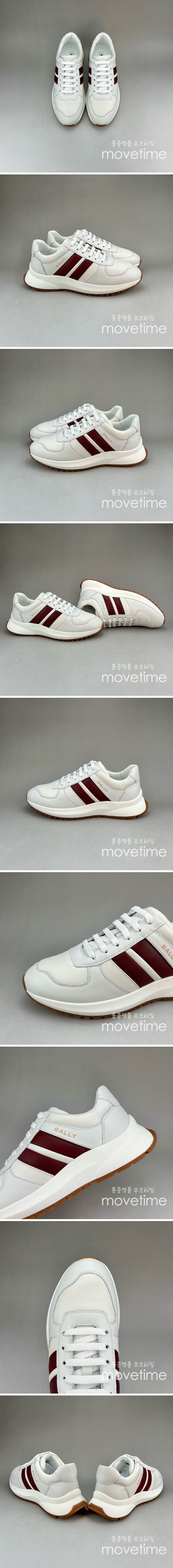 [홍콩명품.BALLY] 발리 25SS 로고 레더 가죽 스니커즈 운동화 (화이트), SE4661, S3, 명품스니커즈,운동화,구두,로퍼,하이탑,신발