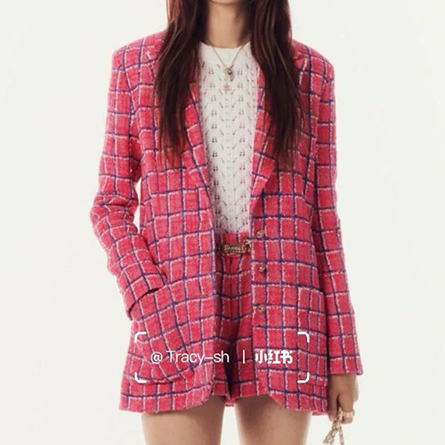 [홍콩명품.CHANEL] 샤넬 25SS 로고 여성 트위드 정장 자켓 (핑크), BM19558, PG, 홍콩명품의류,구매대행,온라인명품