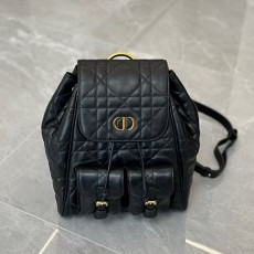 [홍콩명품,Christian Dior] 디올 25SS 로고 CARO 레더 가죽 백팩 (블랙), BGM4661, BC, 홍콩명품가방,명품쇼핑몰,크로스백,핸드백,구매대행