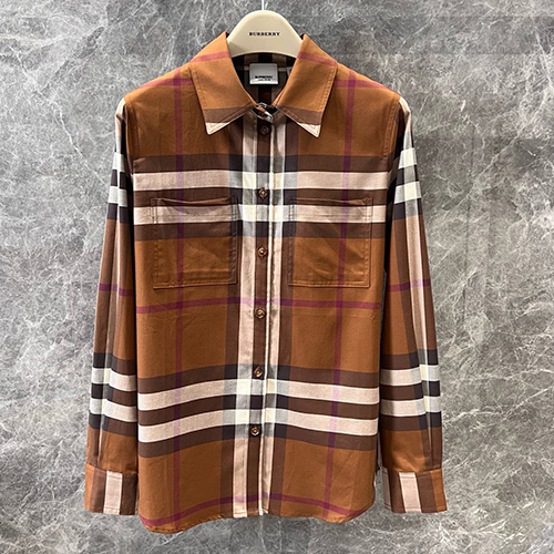 [홍콩명품.Burberry] 버버리 25SS 로고 여성 체크패턴 남방 셔츠 (2컬러), BM19735, TBG, 홍콩명품의류,구매대행,온라인명품