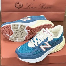 [홍콩명품.Loro Piana] 로로피아나 25SS 로고 뉴발란스 콜라보 스니커즈 운동화 (블루), SE4689, ALW, 명품스니커즈,운동화,구두,로퍼,하이탑,신발