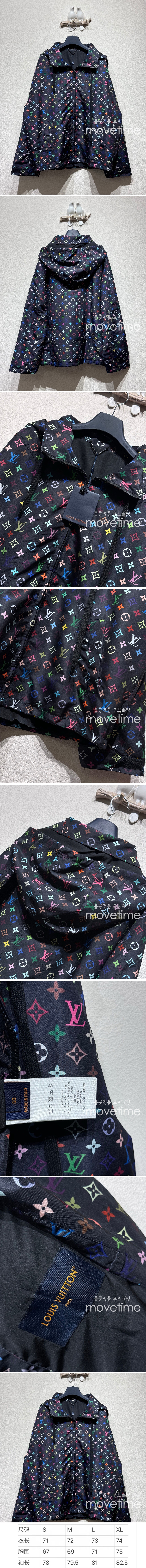 [홍콩명품.LOUIS VUITTON] 루이비통 25SS 로고 모노그램 후드 바람막이 자켓 (블랙), BM19790, KB, 홍콩명품의류,구매대행,온라인명품