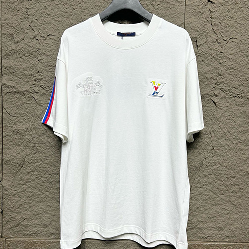 [홍콩명품.LOUIS VUITTON] 루이비통 25SS 로고 자수 반팔 티셔츠 (2컬러), BM19804, KB, 홍콩명품의류,구매대행,온라인명품
