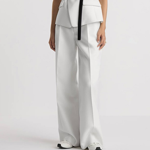 [홍콩명품,Christian Dior] 디올 25SS 로고 여성 오피스룩 팬츠 바지 (화이트), BM19849, 13C, 홍콩명품의류,구매대행,온라인명품