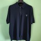 [홍콩명품,PRADA] 프라다 25SS 로고 자수 하프지퍼 카라 폴로 반팔 티셔츠 (네이비), BM19876, JL, 홍콩명품의류,구매대행,온라인명품