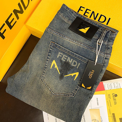 [홍콩명품,FENDI] 펜디 25SS 로고 데님 팬츠 진 청바지, BM19976, S1F, 홍콩명품의류,구매대행,온라인명품