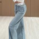 [홍콩명품,Christian Dior] 디올 25SS 로고 여성 오버핏 데님 팬츠 진 청바지, BM20095, CC, 홍콩명품의류,구매대행,온라인명품