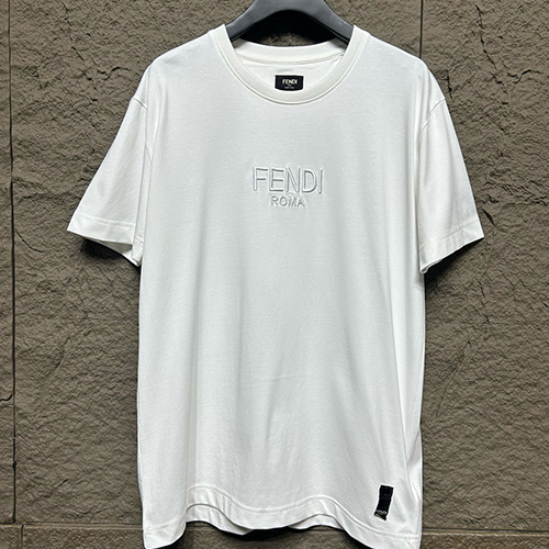 [홍콩명품,FENDI] 펜디 25SS 로고 자수 반팔 티셔츠 (3컬러), BM20136, KB, 홍콩명품의류,구매대행,온라인명품