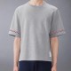 [홍콩명품.THOME BROWNE] 톰브라운 25SS 로고 3선 반팔 티셔츠 (3컬러), BM20173, TB1, 홍콩명품의류,구매대행,온라인명품