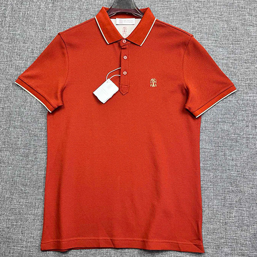 [홍콩명품.Brunello Cucinelli ] 브루넬로 쿠치넬리 25SS 로고 자수 카라 폴로 반팔 티셔츠 (3컬러), BM20397, JQ, 홍콩명품의류,구매대행,온라인명품
