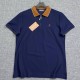 [홍콩명품.Loro Piana] 로로피아나 25SS 로고 자수 카라 폴로 반팔 티셔츠 (블루), BM20399, JQ, 홍콩명품의류,구매대행,온라인명품
