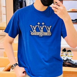 [홍콩명품.LOUIS VUITTON] 루이비통 25SS 로고 다이아 장식 반팔 티셔츠 (2컬러), BM20413, YS, 홍콩명품의류,구매대행,온라인명품