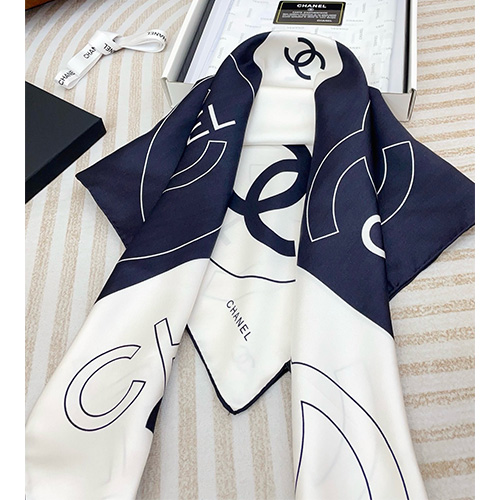 [홍콩명품.CHANEL] 샤넬 25SS 로고 패턴 90-90 실크 스카프 머플러 (2컬러), ET2881, JX, 홍콩명품의류,구매대행,온라인명품