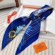 [홍콩명품.Hermes] 에르메스 25SS 로고 Daiske Nomura 90-90 실크 스카프 머플러 (블루), ET2891, JX, 홍콩명품의류,구매대행,온라인명품