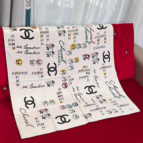 [홍콩명품.CHANEL] 샤넬 25SS 로고 패턴 90-90 실크 스카프 머플러 (2컬러), ET2939, JX, 홍콩명품의류,구매대행,온라인명품