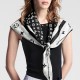 [홍콩명품.LOUIS VUITTON] 루이비통 25SS 로고 모노그램 Infinity 90-90 실크 스카프 머플러 (블랙), ET2942, JX, 홍콩명품의류,구매대행,온라인명품