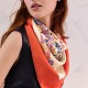 [홍콩명품.Hermes] 에르메스 25SS 로고 패턴 90-90 실크 스카프 머플러 (오렌지), ET2956, JX, 홍콩명품의류,구매대행,온라인명품