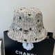 [홍콩명품.CHANEL] 샤넬 25SS 로고 패턴 벙거지 모자 57cm (화이트), CA0276, JX, 홍콩명품쇼핑몰,인터넷명품,온라인명품사이트,남자명품,해외직구
