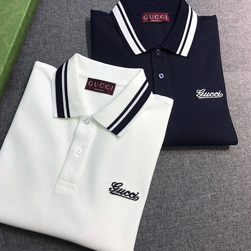 [홍콩명품.Gucci] 구찌 25SS 로고 자수 카라 폴로 반팔 티셔츠 (2컬러), BM20525, JQ, 홍콩명품의류,구매대행,온라인명품
