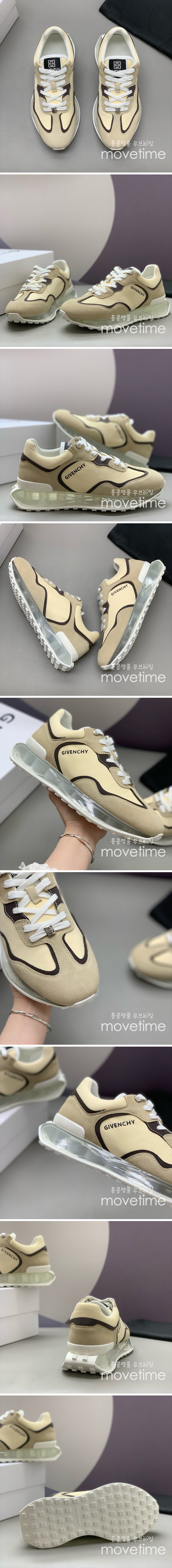 [홍콩명품.GIVENCHY] 지방시 25SS 로고 레더 가죽 스니커즈 운동화 (베이지), SE4787, PMD, 명품스니커즈,운동화,구두,로퍼,하이탑,신발