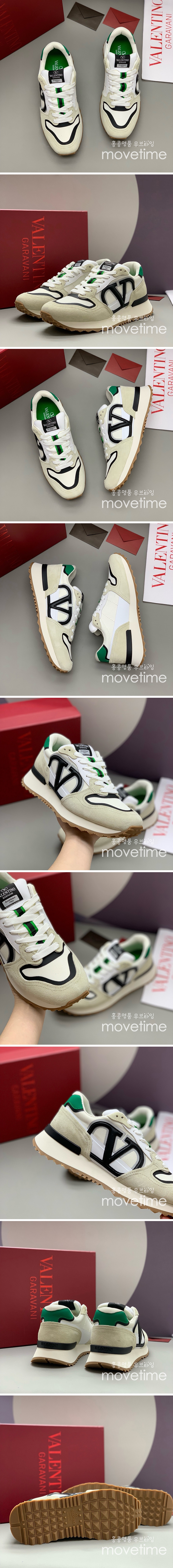 [홍콩명품.Valentino] 발렌티노 25SS 로고 남여 VLOGO PACE 스니커즈 운동화 (화이트-그레이), SE4805, PMD, 명품스니커즈,운동화,구두,로퍼,하이탑,신발