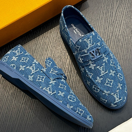 [홍콩명품.LOUIS VUITTON] 루이비통 25SS 로고 모노그램 구두 로퍼 (데님), SE4809, S2, 명품스니커즈,운동화,구두,로퍼,하이탑,신발