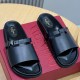 [홍콩명품.Valentino] 발렌티노 25SS 로고 레더 가죽 샌들 슬리퍼 (블랙), SE4883, S2, 명품스니커즈,운동화,구두,로퍼,하이탑,신발