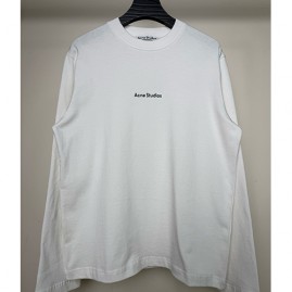 [홍콩명품.ACNE STUDIO] 아크네스튜디오 25SS 로고 프린트 긴팔 티셔츠 (2컬러), BM20671, VT, 홍콩명품의류,구매대행,온라인명품