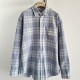 [홍콩명품,MIU MIU] 미우미우 25SS 로고 체크패턴 울 남방 셔츠 (스카이블루), BM20697, JU, 홍콩명품의류,구매대행,온라인명품