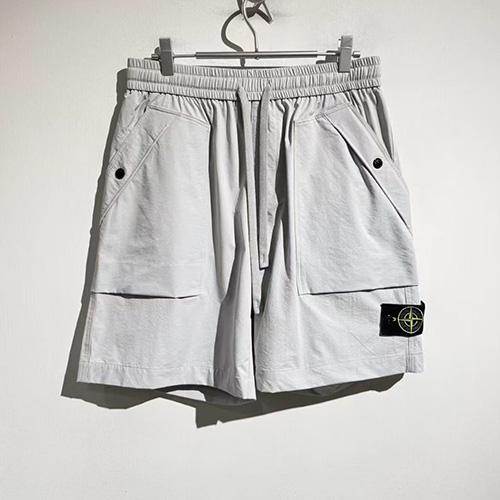 [명품레플리카.Stone Island] 스톤아일랜드 25SS 로고 탈부착 쇼츠 반바지 (2컬러), BM20855, X2, 홍콩명품의류,구매대행,온라인명품