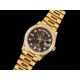 [홍콩명품. ROLEX] 로렉스 롤렉스 데이데이트 36mm 옐로우골드 다이아몬드 베젤 브라운 다이얼