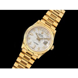 [홍콩명품. ROLEX] 로렉스 롤렉스 데이데이트 36mm 옐로우골드 운석 다이얼