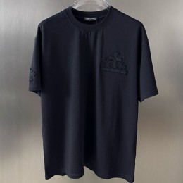 [홍콩명품.Chrome Hearts] 크롬하츠 25SS 로고 자수 반팔 티셔츠 (블랙), BM20906, JU, 홍콩명품의류,구매대행,온라인명품