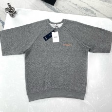 [홍콩명품,Christian Dior] 디올 25SS 로고 자수 니트 반팔 티셔츠 + 쇼츠 반바지 상하의 세트 (그레이), BM21008, JU, 홍콩명품의류,구매대행,온라인명품