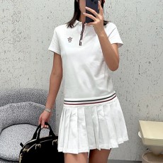 [홍콩명품,Christian Dior] 디올 25SS 로고 자수 여성 카라 폴로 반팔 원피스 (화이트), BM21040, JU, 홍콩명품의류,구매대행,온라인명품