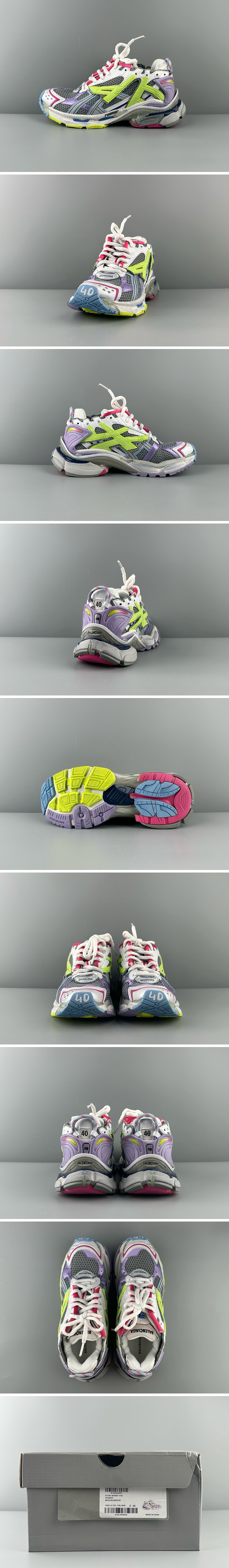 [홍콩명품.BALENCIAGA] 발렌시아가 25SS 로고 남여 Runner 7.0 스니커즈 운동화 (컬러플), SE5002, S3, 명품스니커즈,운동화,구두,로퍼,하이탑,신발